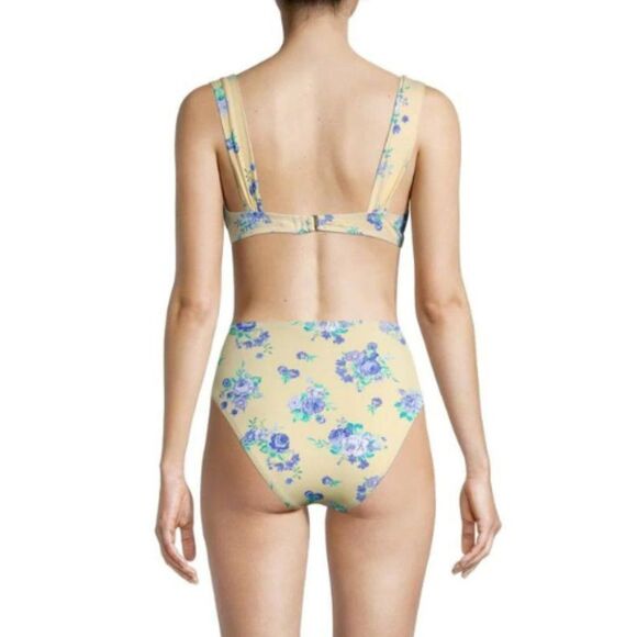 WeWoreWhat Floral Wide Strap Underwire Bikini Top & Bottom 2 Pc Set M Swimsuit - Picture 4 of 9